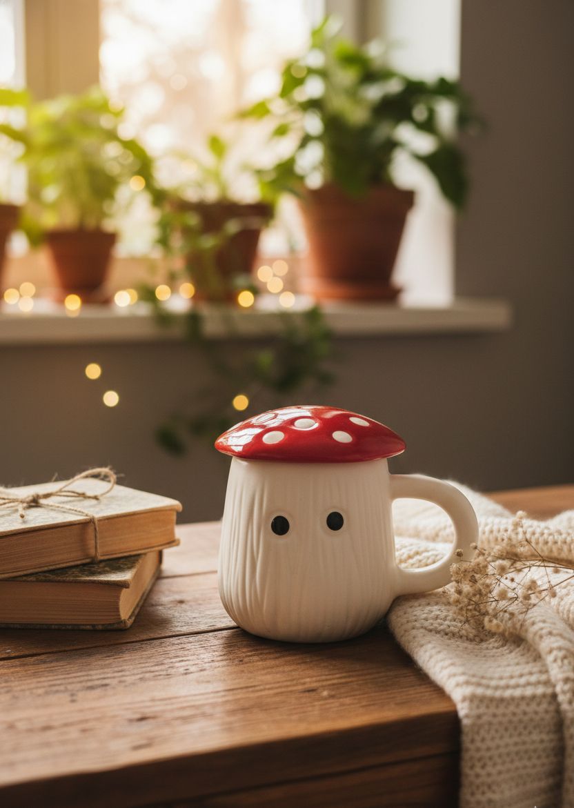 Mushroom Mug - RED