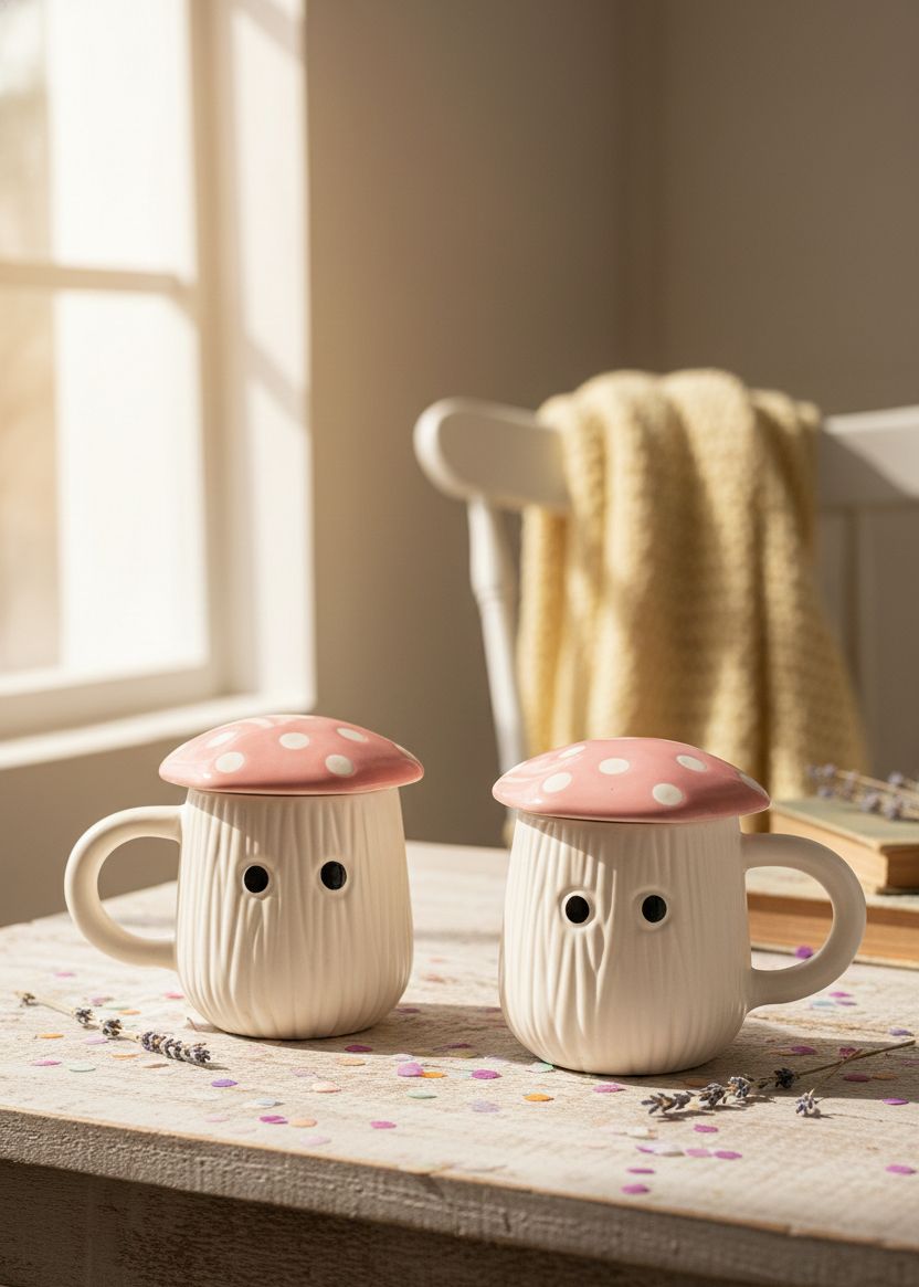 Mushroom Mug - PINK
