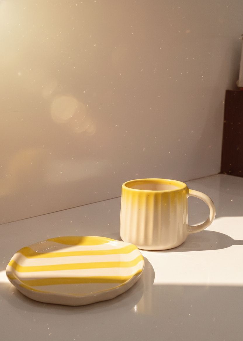 Minimalist Yellow Plate