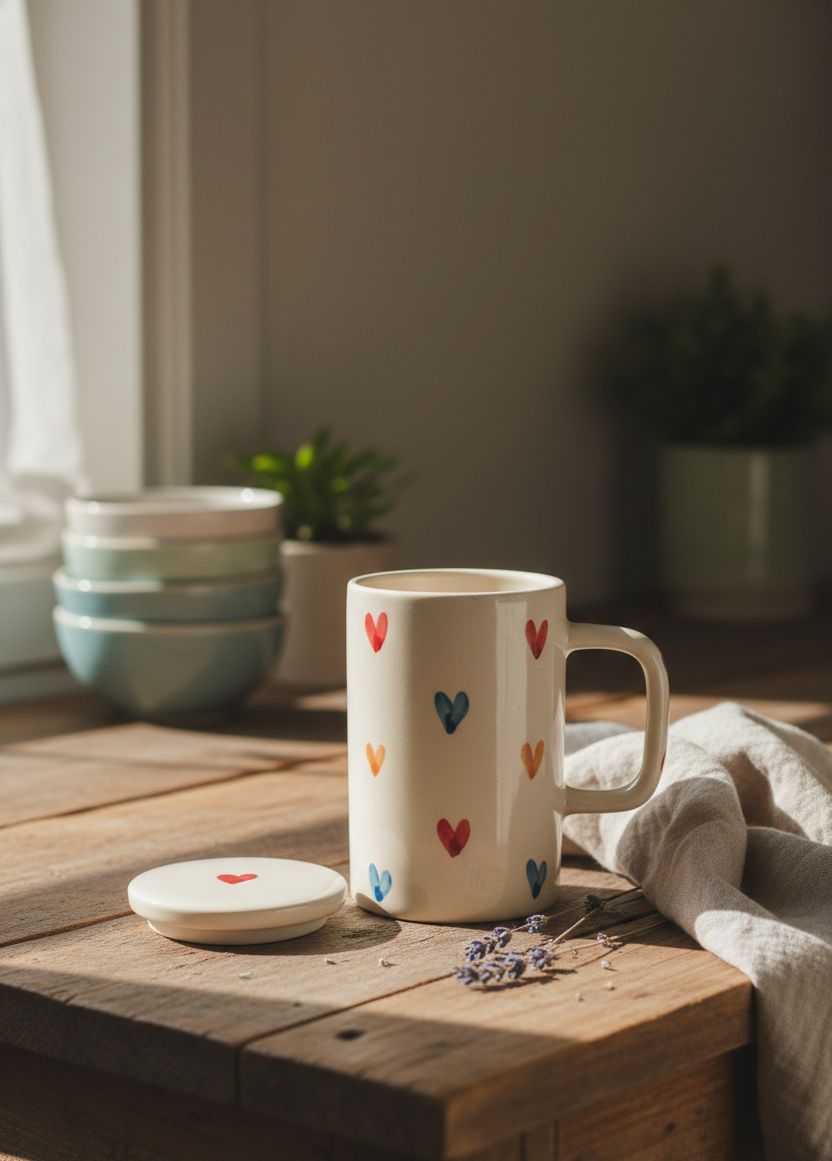 Multicoloured Heart Tumbler