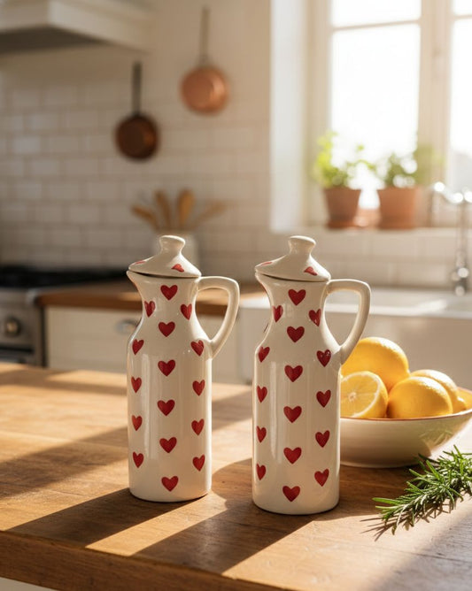 Red Heart Oil Dispenser