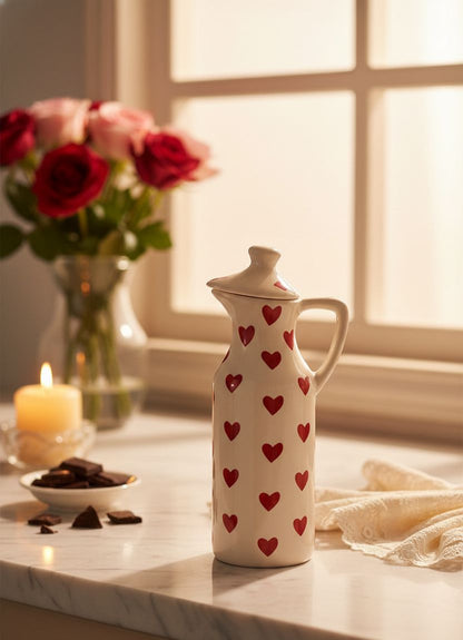Red Heart Oil Dispenser