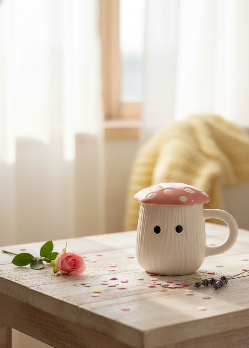 Mushroom Mug - PINK