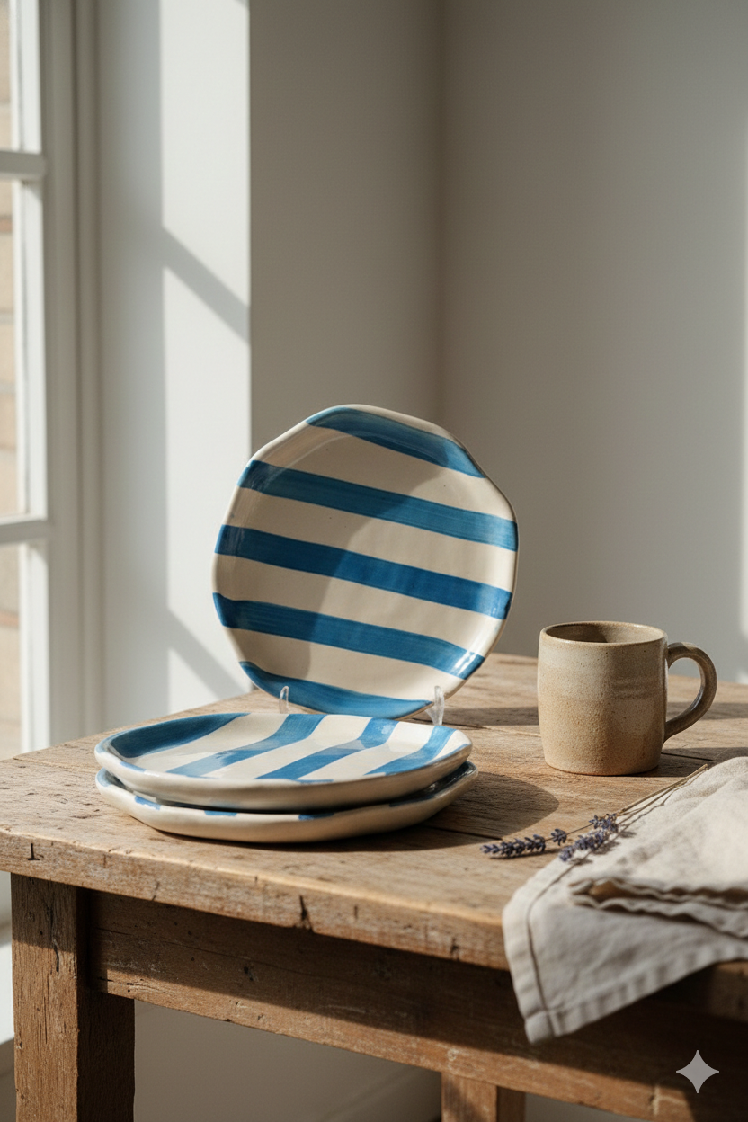 Minimalist Blue plate