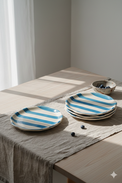 Minimalist Blue plate
