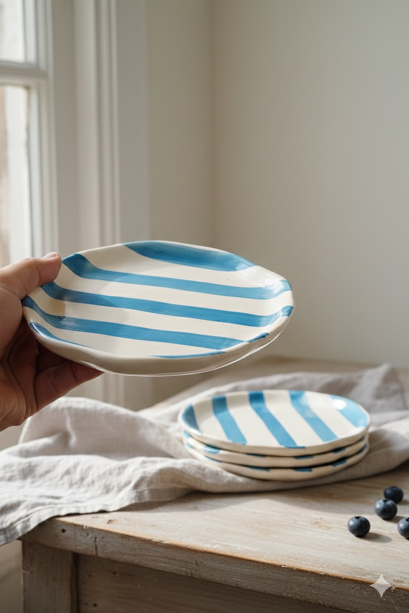 Minimalist Blue plate