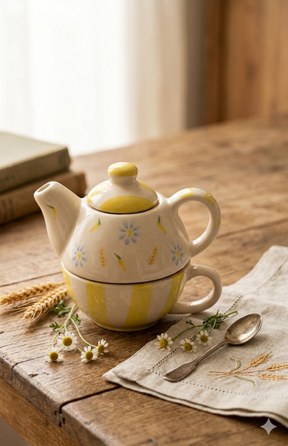 The Cute Yellow Kettle+Cup
