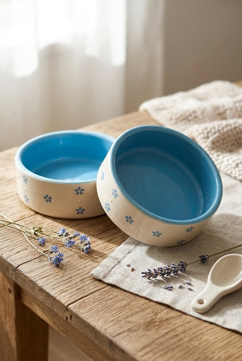 The blue flower bowl (set of 2)
