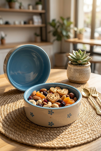 The blue flower bowl (set of 2)